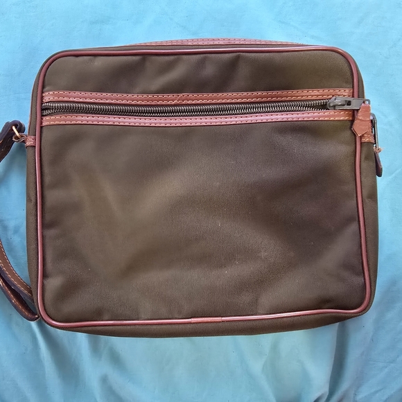 Dunhill Army Green Canvas Men's Bag - Picture 3 of 10